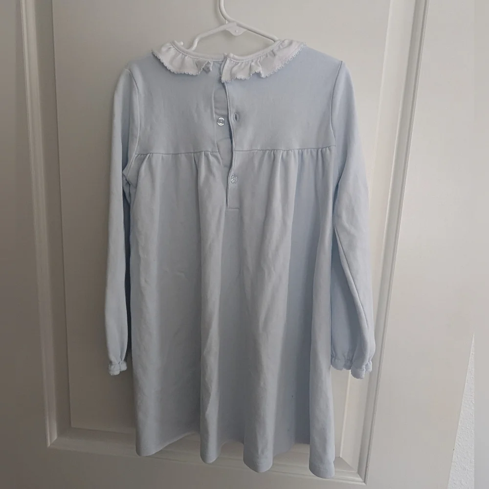 $ Edgehill Collection Light Blue Classic Dress With Peter Pan Collar‎